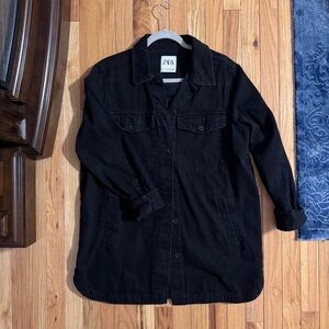 Zara Black Denim Jacket